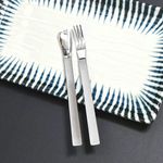 [HAEMO] Zen Tea Spoon & Tea Fork_1.5T_ Unique Rectangular Design, Modern & Elegant Tea Set _ Made in KOREA